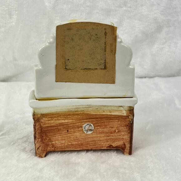 Shackman 1:12 Miniature Dollhouse Porcelain Sink with Mirror & Faucets Japan - Picture 3 of 12